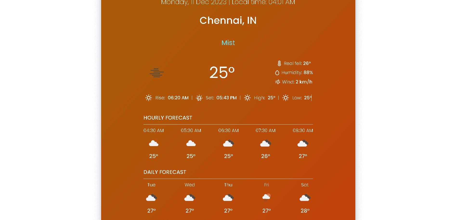 weather ui